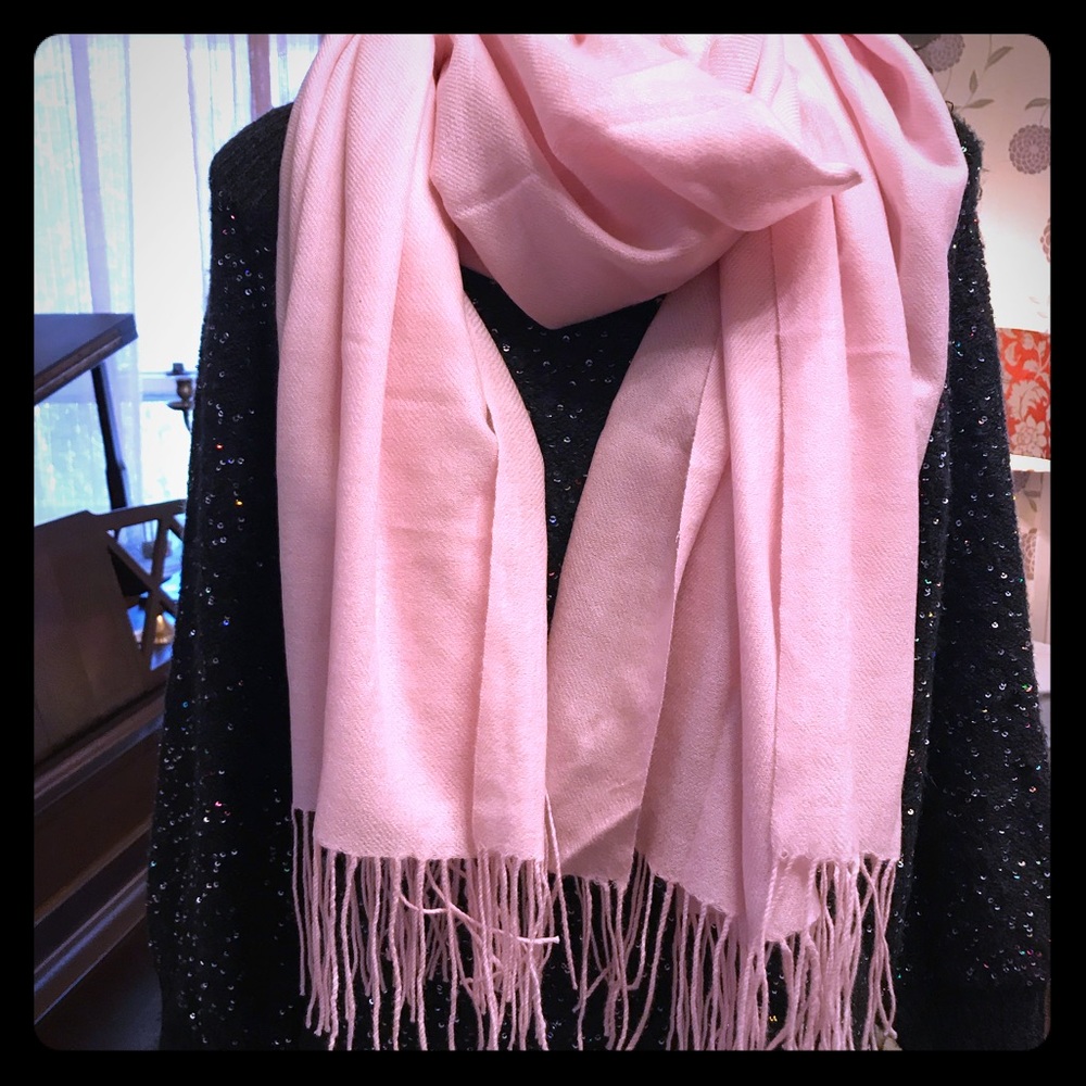 3/$25 100% cashmere scarf. Pretty in pink